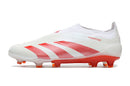 Chuteira Campo Adidas Predator LL Elite FG Branca e Vermelha
