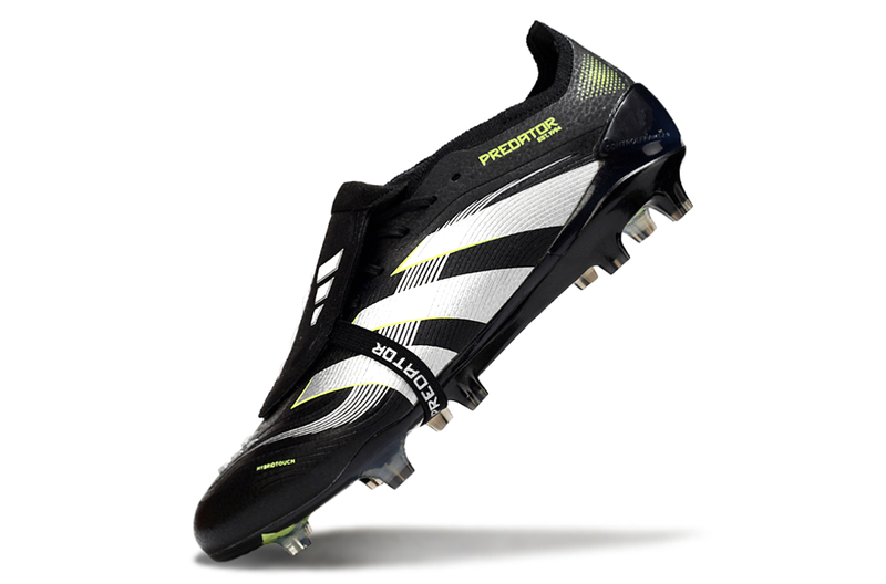 Chuteira Campo Adidas Predator FT 30 Elite FG Preto, Branco e Verde