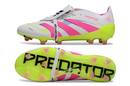 Chuteira Campo Adidas Predator FT 30 Elite FG Branco, Rosa e Verde "Celestial Victory"