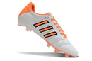 Chuteira Campo Adidas AdiPure 11 Pro FG Branca e Laranja