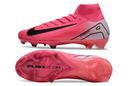 Chuteira Campo Nike Air Zoom Mercurial Superfly 10 Elite FG Rosa e Preto