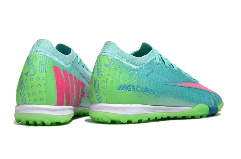 Chuteira Society Nike Air Zoom Mercurial Vapor 16 Elite TF Verde "Cosmic Speed"