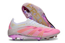 Chuteira Campo Adidas Predator Elite FG Branco e Rosa