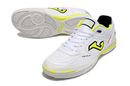 Chuteira Futsal Joma Top Flex Rebound IC Branca e Amarelo