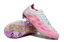 Chuteira Campo Adidas Predator Elite FG Branco e Rosa