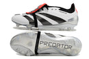 Chuteira Campo Adidas Predator FT 30 Elite FG Branca, Preto e Vermelho