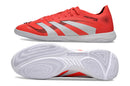 Chuteira Futsal Adidas Predator 24 Elite IC Vermelha e Branca "Pure Victory"