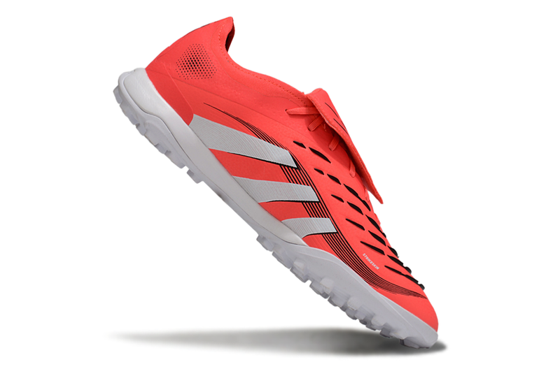Chuteira Society Adidas Predator League Elite TF Vermelho e Preto "Pure Victory"