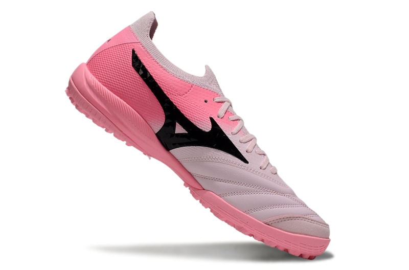 Chuteira Society Mizuno Morelia Neo Sala TF Rosa
