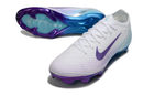 Chuteira Campo Nike Air Zoom Mercurial Vapor 16 Elite FG Branco, Roxo e Azul "Chromatic"