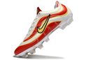 Chuteira Campo Nike Mercurial Vapor 1998 FG Branco, Vermelho e Amarelo