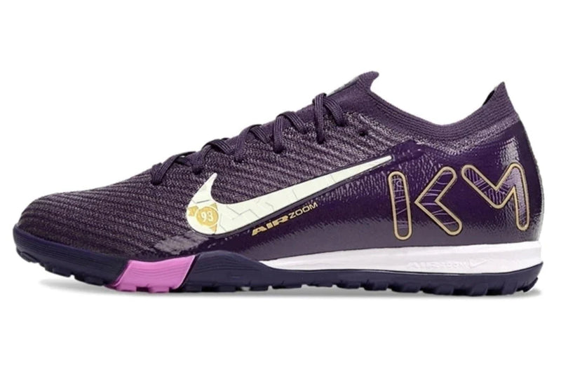 Chuteira Society Nike Air Zoom Mercurial Vapor 16 Elite TF Roxo "Mbappe"
