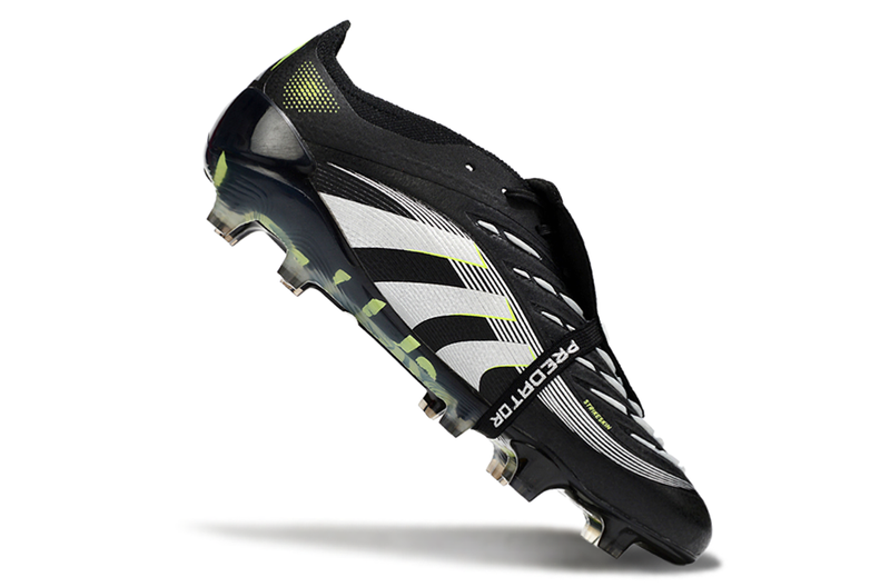 Chuteira Campo Adidas Predator FT 30 Elite FG Preto, Branco e Verde