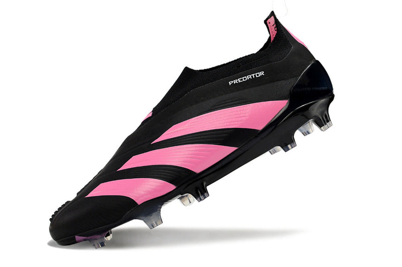Chuteira Campo Adidas Predator LL Elite FG Preta e Rosa