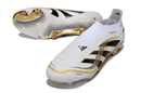 Chuteira Campo Adidas Predator LL Elite FG Branco, Dourado e Preto "TEAMGEIST"
